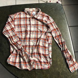 Old Navy Flannel Button Up Shirt Size M Slim